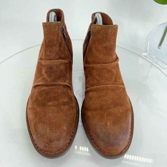 Born Women's Falco Boot Size 8.5 Tabacco Brown Suede Distressed Boho Bootie - Picture 5 of 16